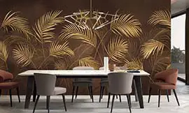 Tropical fantasy night wall mural wallpaper | Extradecor