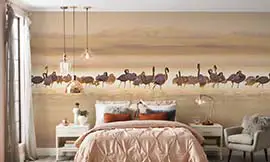 3D-Duoton-Streifen Fototapete | Extradecor