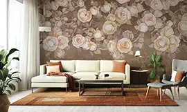 Tropical fantasy night wall mural wallpaper | Extradecor