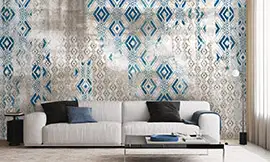 3d black-white stripes wall mural wallpaper | Extradecor