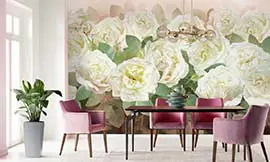 Summer meadow wall mural wallpaper | Extradecor