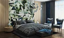 Papiers peints muraux pour chambre et bureau | Sur mesure | Conception moderne haut de gamme